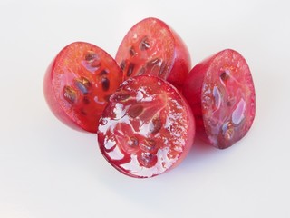 Cuted gooseberry fruits