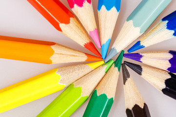 Naklejka premium Colored pencils