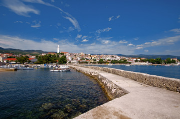 Fototapeta na wymiar Panorama of Novi Vindolski in Croatia
