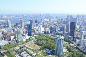 Fototapeta na wymiar 東京タワーからの眺め