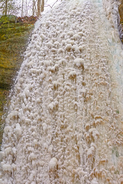 Details of a Frozon Waterfall