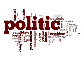 Politic word cloud