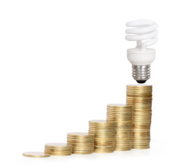 Money saved in different kinds of light bulbs