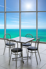 Cafe on the sea
