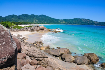 Swimming and enjoying the beach and nature of Lopes Mendes in Il