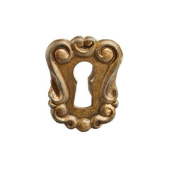 The keyhole decorated with pattern