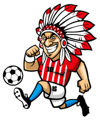 indian chief soccer mascot