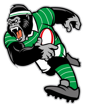 rugby gorilla mascot