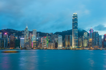 Fototapeta na wymiar Hong Kong Victoria Harbour