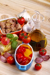 Peperoni,tonno e bruschetta