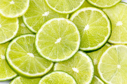 lime slices - background