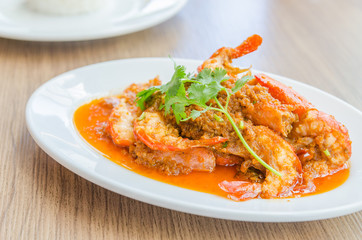 Fried shrimp garlic