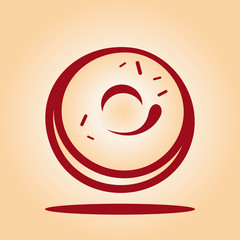 Vector donut sign