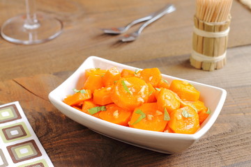 Carrot salad traditional from Morocco