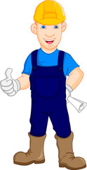 Construction worker repairman