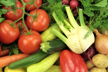 Fresh organic vegetables