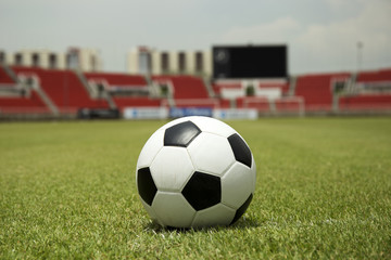 Soccer ball on the field