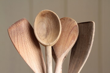 Wooden cooking utensils

