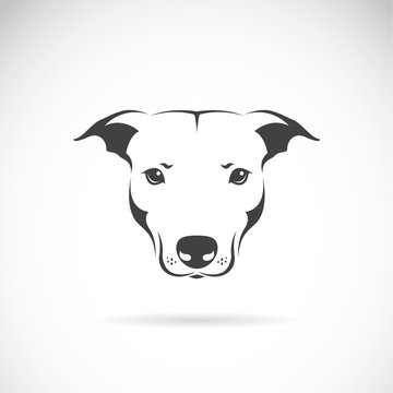 Vector image of a dog head