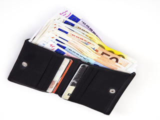 Purse with banknotes