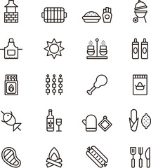 BBQ icons