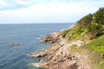 Cote sauvage et  chemin des douaniers , Port Manech, Bretagne