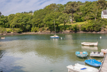 Obraz premium La ria de l'Aven à Port Manech, Finistère, Bretagne