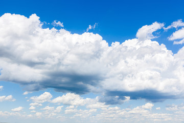 Fototapeta premium blue sky with cloud closeup