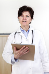 Doctor with medical record