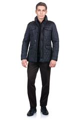 Fototapeta premium Man in fashion look isolated on white