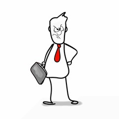 angry businessman