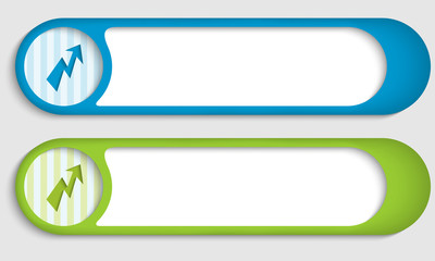 Fototapeta premium set of two buttons with flash symbol