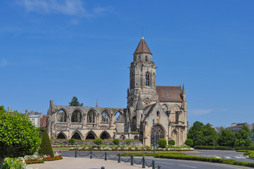 Fototapeta na wymiar Ruins of Caen Abbey