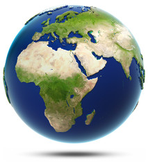 Earth model - Africa and Eurasia