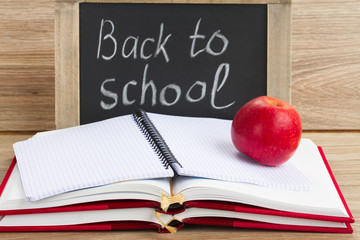 black board with back to school