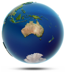 World globe - Oceania © 1xpert