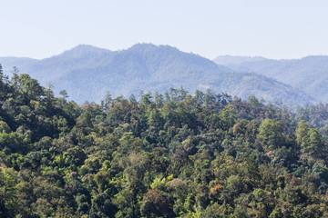 View from Mountain, Pha Daeng National Park in Chiangmai Thailan