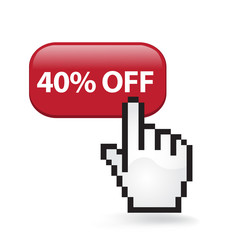 Forty Percent Off Button