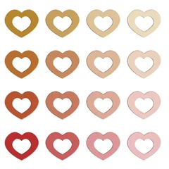 Fototapeten Diverse kleuren hart vormen © emieldelange