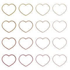 Hart vorm lijntekening