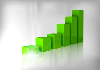 Fototapeta premium Green Graph