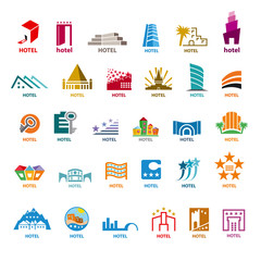 biggest collection of vector logos buildings for leisure tourism