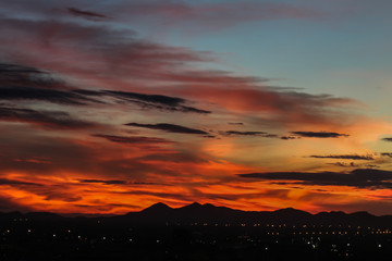 Sunrise with beautiful sky at twilight time