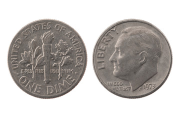 1973 1 dim United States of America coin