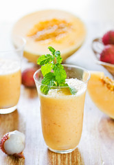 Lychee with Melon smoothie