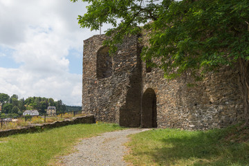 Fototapeta na wymiar Castle tower, Wehrturm Elsterberg, Burg Ruine