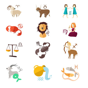 Zodiac sign icons