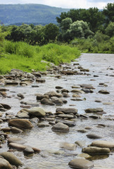 Mountain landscape with river
