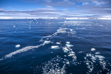 Antarctica sea ice landscape