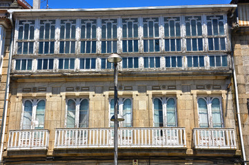 Fototapeta premium Verín, Orense, Ourense, casa encristalada